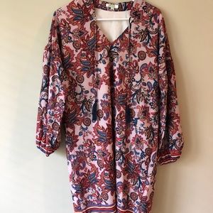 Jade multicolored paisley dress